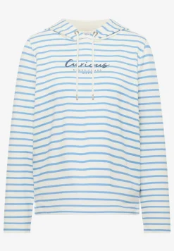 Gestreept shirt met capuchon
