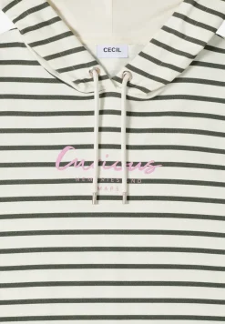 Gestreept shirt met capuchon
