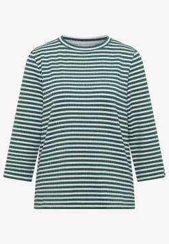 Gestreept shirt met structuur