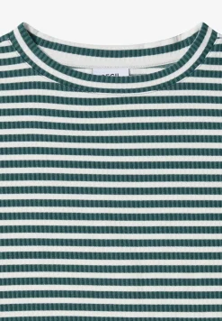 Gestreept shirt met structuur