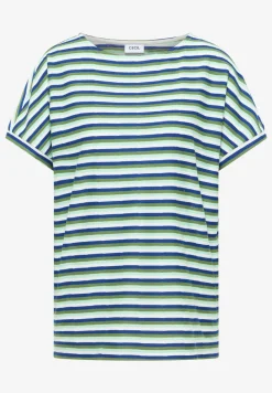 Gestreept shirt met structuur