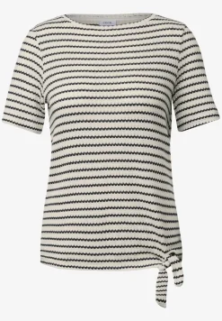 Gestreept ajour shirt