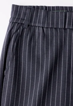 Gestreepte broek met wijde pijpen