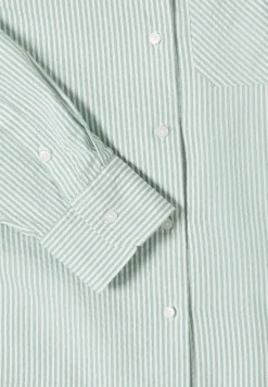 Gestreepte seersucker blouse