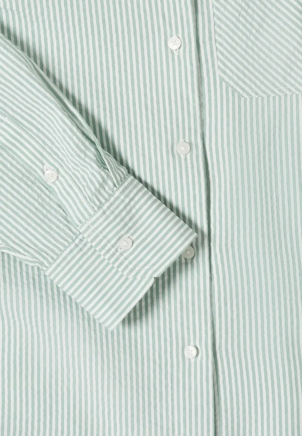 Gestreepte seersucker blouse