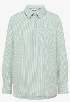 Gestreepte seersucker blouse
