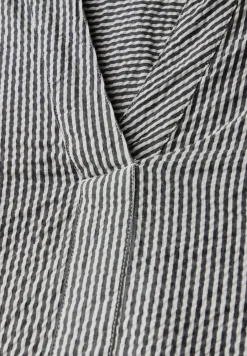 Gestreepte seersucker blouse