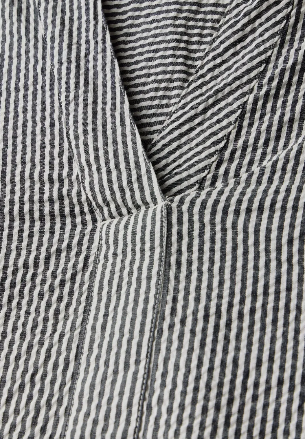 Gestreepte seersucker blouse