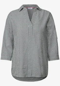 Gestreepte seersucker blouse