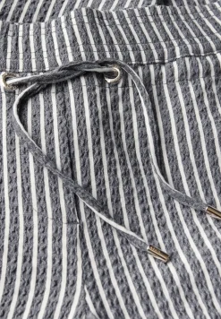 Gestreepte seersucker broek