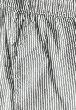 Gestreepte seersucker broek