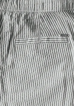 Gestreepte seersucker broek