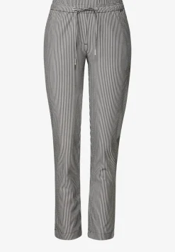Gestreepte seersucker broek