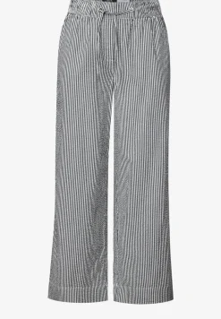 Gestreepte seersucker broek