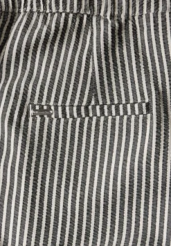 Gestreepte seersucker broek