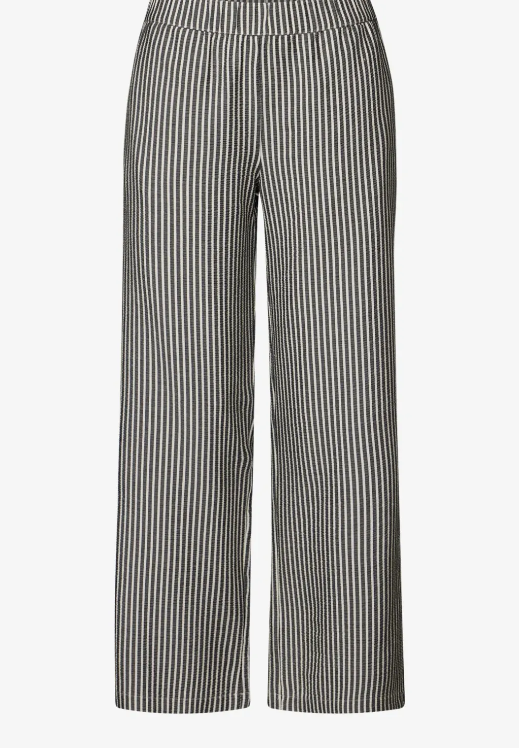 Gestreepte seersucker broek