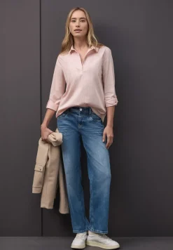 Gestreepte zakelijke blouse