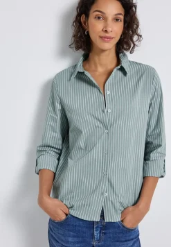 Gestreepte zakelijke blouse