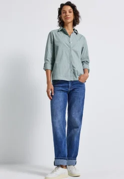 Gestreepte zakelijke blouse
