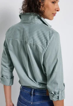 Gestreepte zakelijke blouse