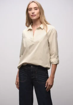 Gestreepte zakelijke blouse