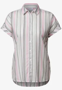 Gestreepte blouse met korte mouwen
