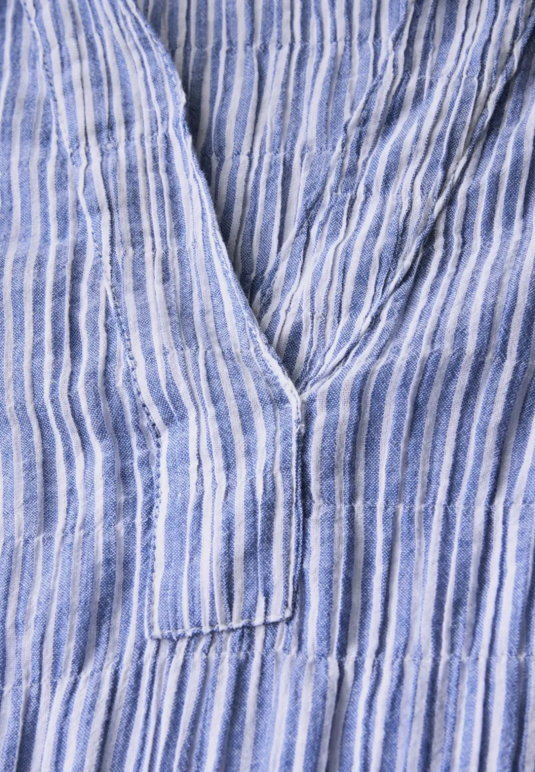 Gestreepte gestructureerde blouse