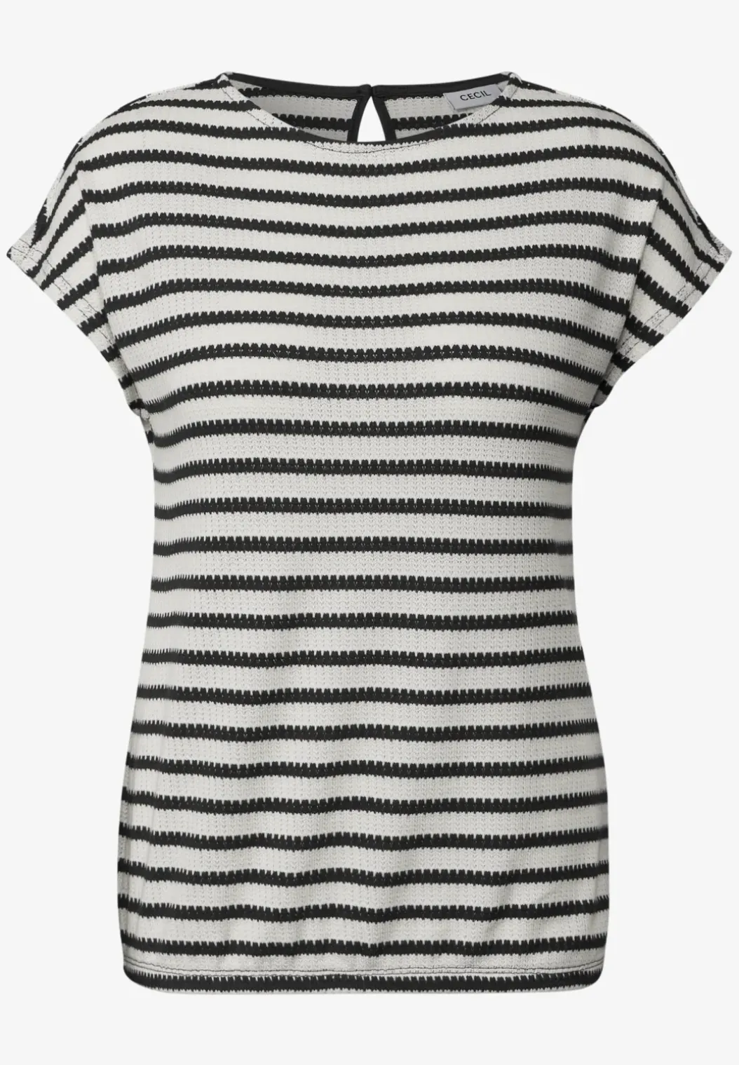 Gestreept jacquard shirt