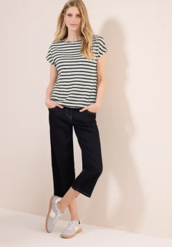 Gestreept jacquard shirt