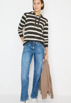 Gestreept shirt met capuchon