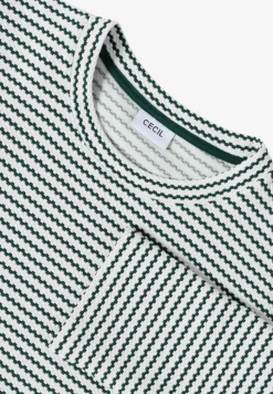 Gestreept shirt met structuur