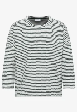 Gestreept shirt met structuur