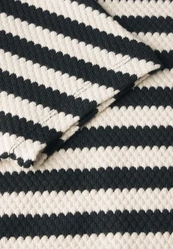 Gestreept shirt met structuur