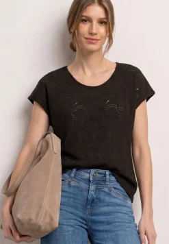Gestructureerd gemengd shirt