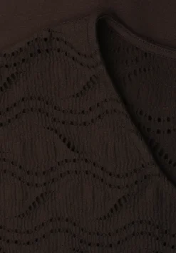 Gestructureerd gemengd shirt