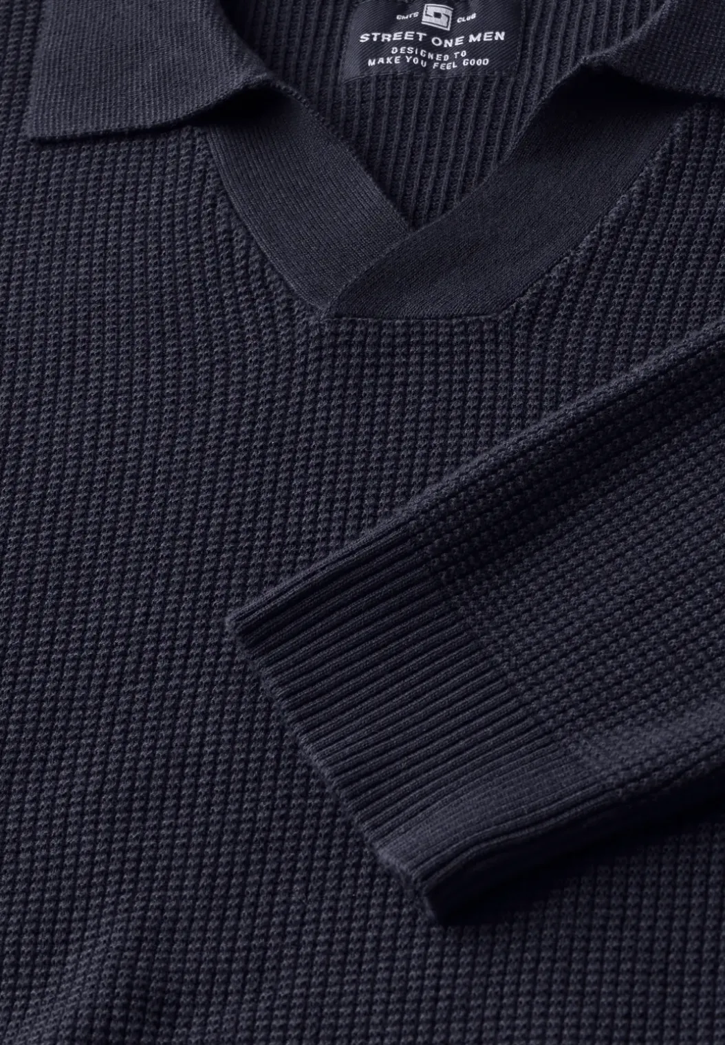 Gestructureerd poloshirt
