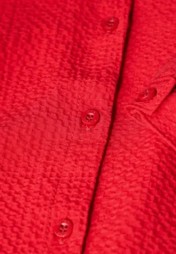 Gestructureerde blouse met borduursel