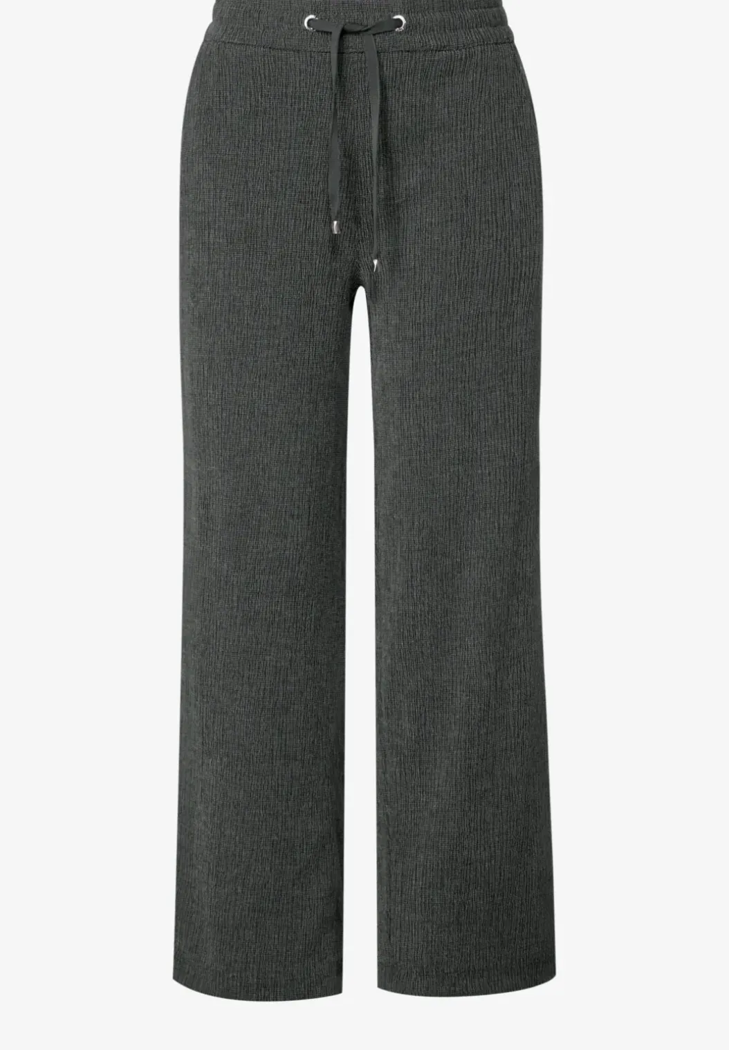 Gestructureerde broek met rechte pijp