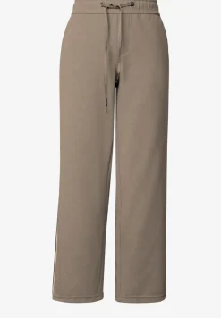 Gestructureerde broek met rechte leg