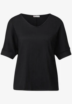 Gestructureerd gemengd shirt