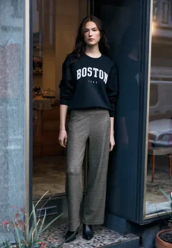 Gevlekte broek Wide Legs