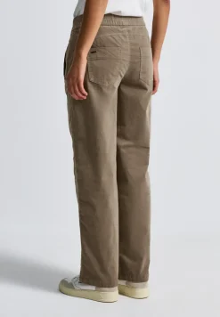 Gewassen look corduroy broek