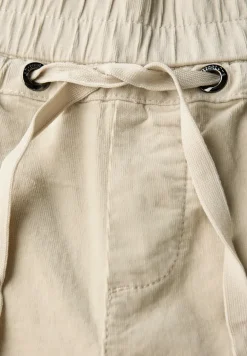 Gewassen look corduroy broek
