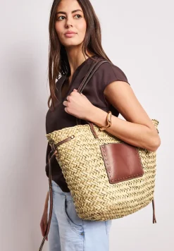 Geweven mand-look tas