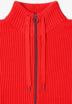 Gilet met structuur en ritssluiting