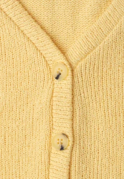 Gilet met V-hals en gebreide look