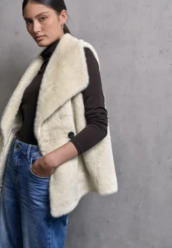 Gilet van imitatiebont