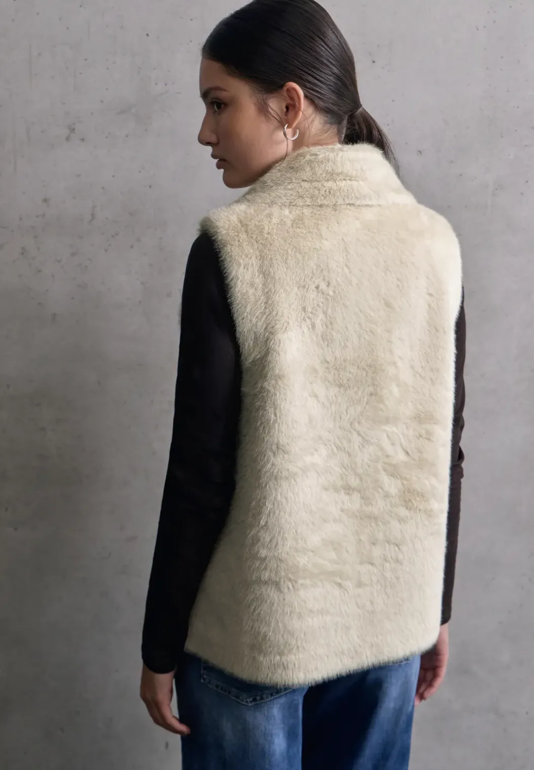 Gilet van imitatiebont