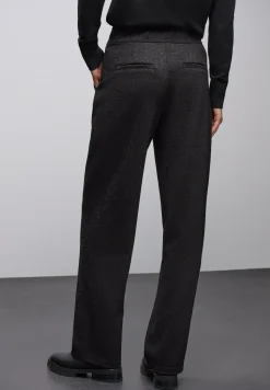 Glinsterende straight legs broek