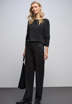 Glinsterende straight legs broek